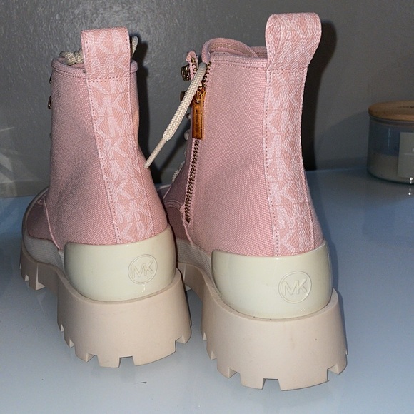 Michael Kors Pink Combat Boots - Picture 4 of 4